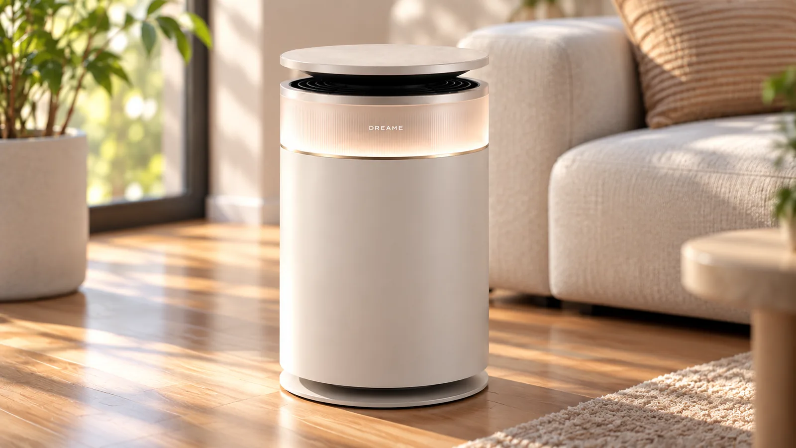 AI-assisted close illustrative view of the Dreame FP10 Furcatch air purifier
