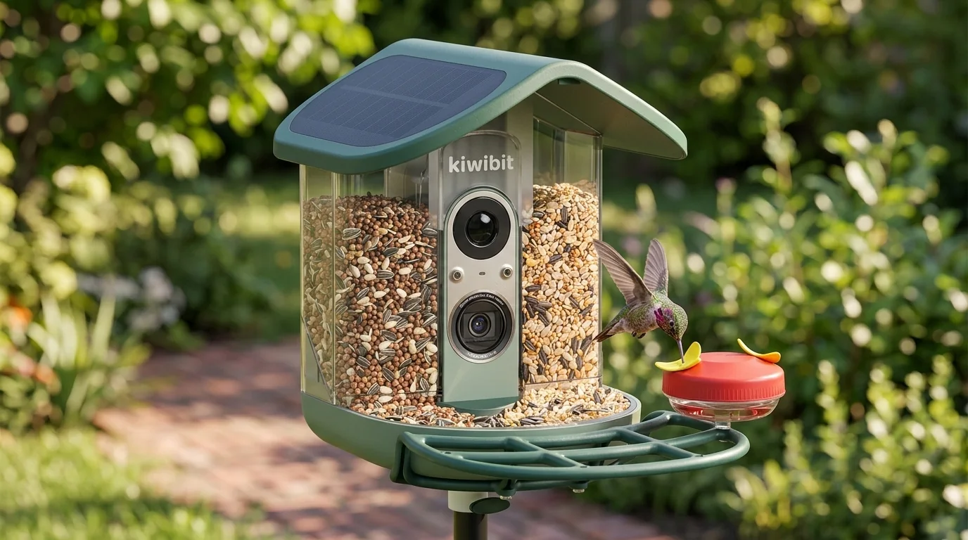 AI-assisted illustrative product photograph showing dual seed compartments