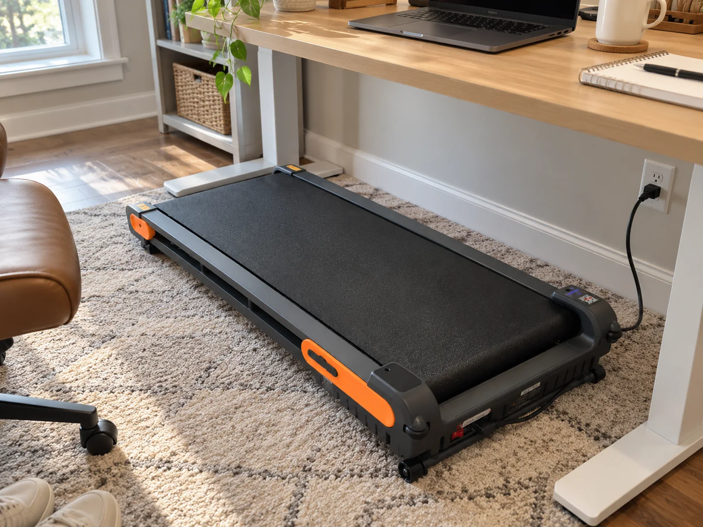 VITALWALK Apollo 11 Vibe-style low-profile walking pad in a home setting